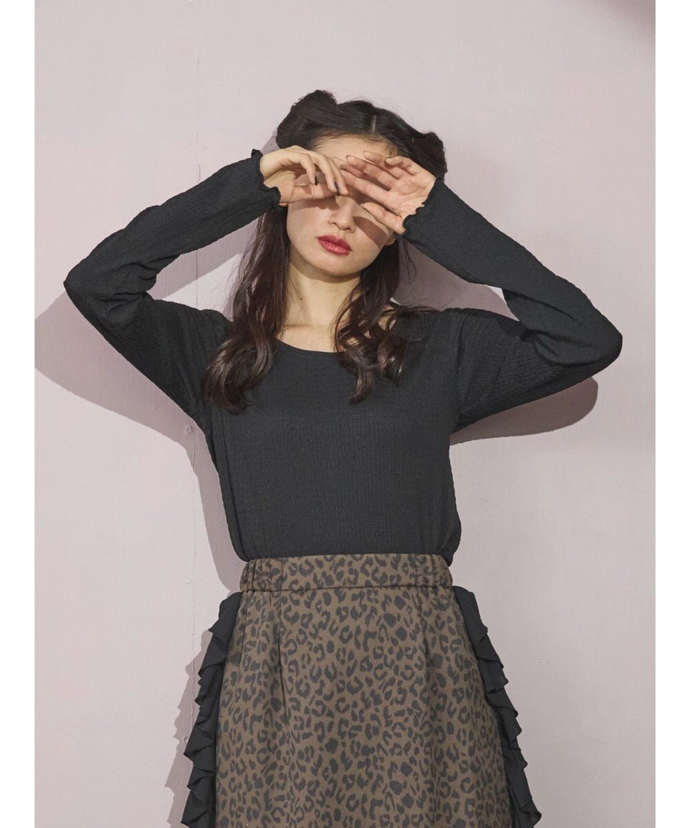 Green Parks ■ＥＳＣＡＲ　Ｕネッククレープカットプルオーバー 