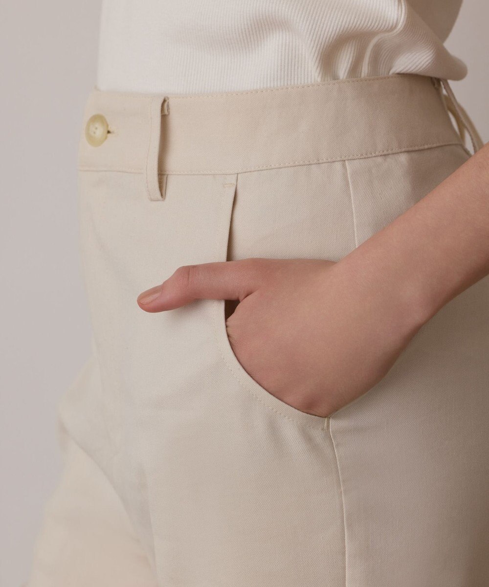 GRACE CONTINENTAL リネンサテンフレアパンツ 