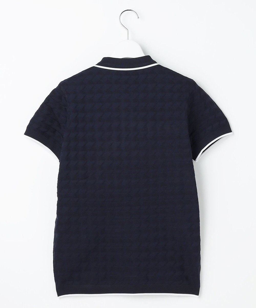 23区GOLF 【WOMEN】フラッグジャガードニットポロシャツ ストレッチ 半袖 