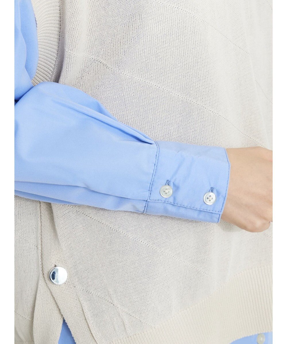 CRAFT STANDARD BOUTIQUE 【洗える】ニットベスト+バンドカラーシャツSET-B 