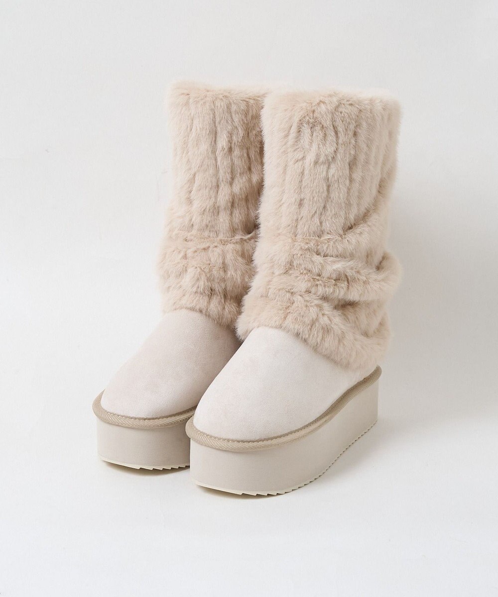 WEGO 【暖かい】2wayムートンタッチブーツ 