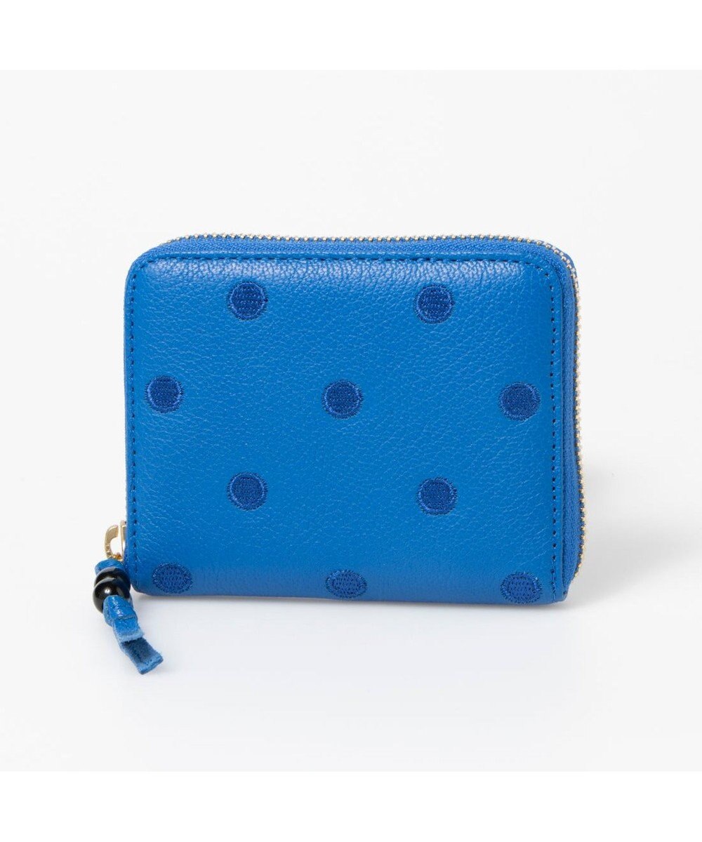 UNBILLION ペルケ perche / ドット刺繍ラウンドパームフィットウォレット 