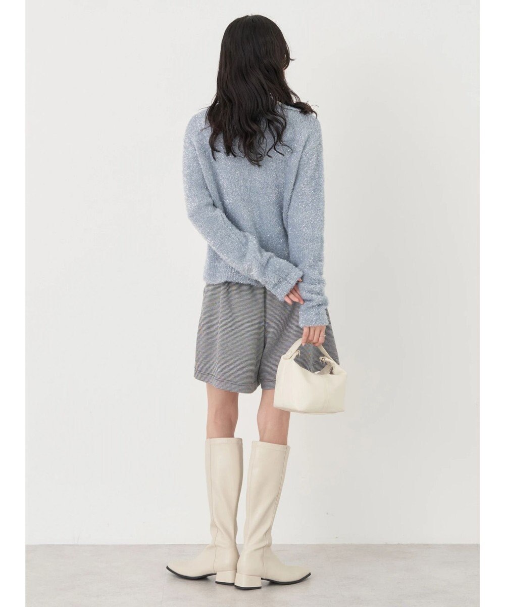 earth music&ecology キラキラシャギーカーディガン 