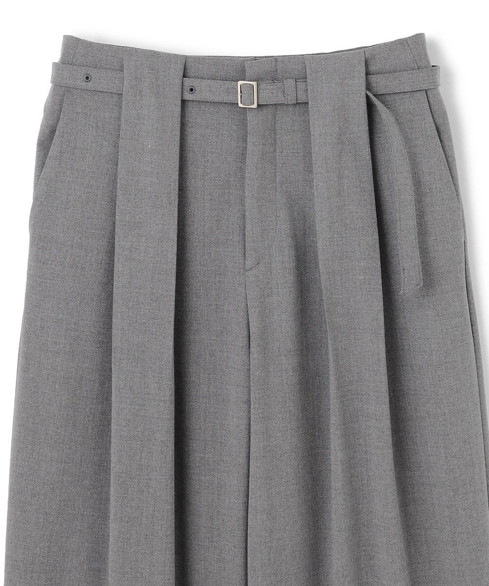 BEIGE， 【セットアップ対応・洗える・Precious 10月号掲載】ZEPHYR / ウールライクタックベルトワイドパンツ 