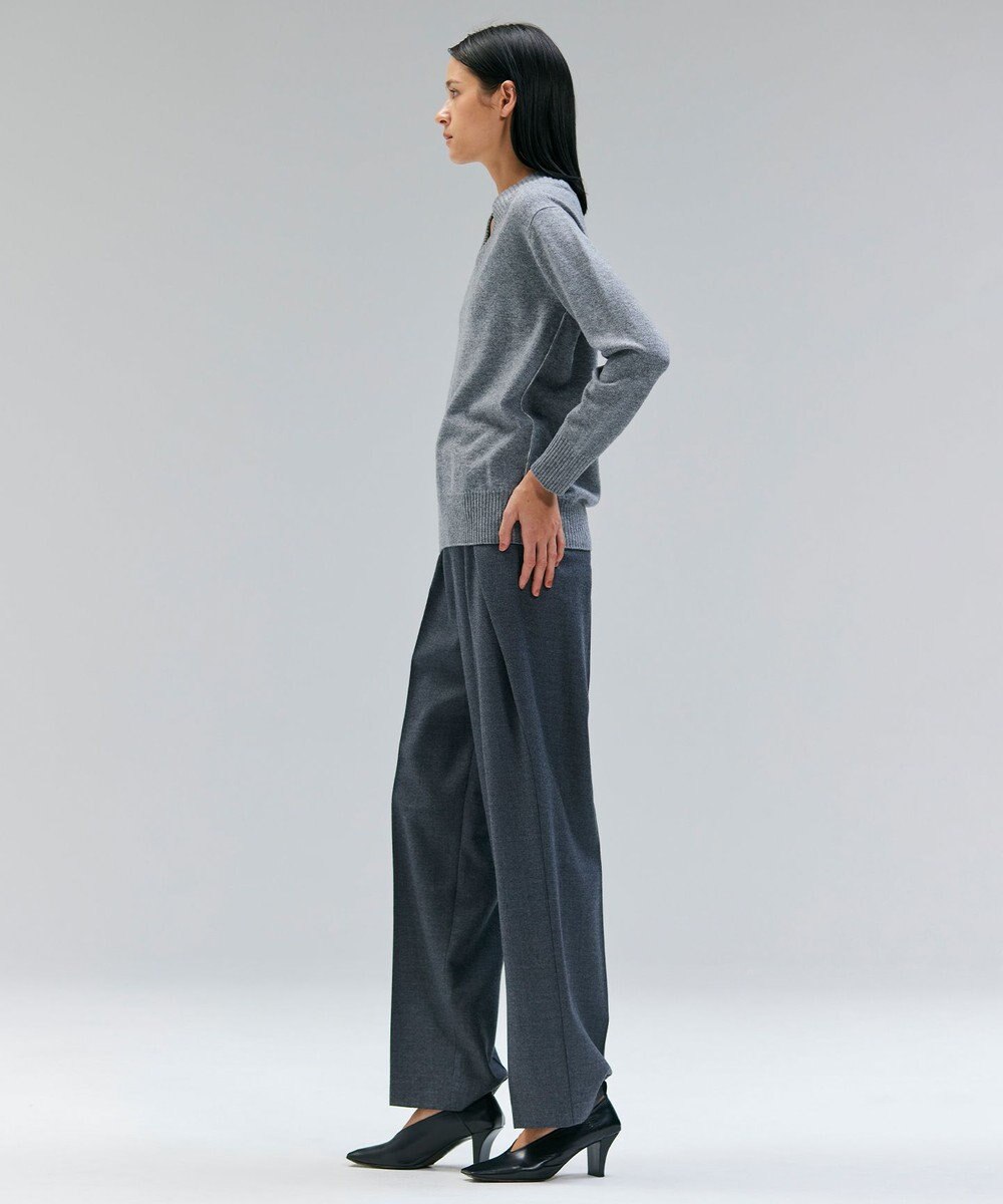 BEIGE， TERNES / 変形タックウールワイドパンツ 