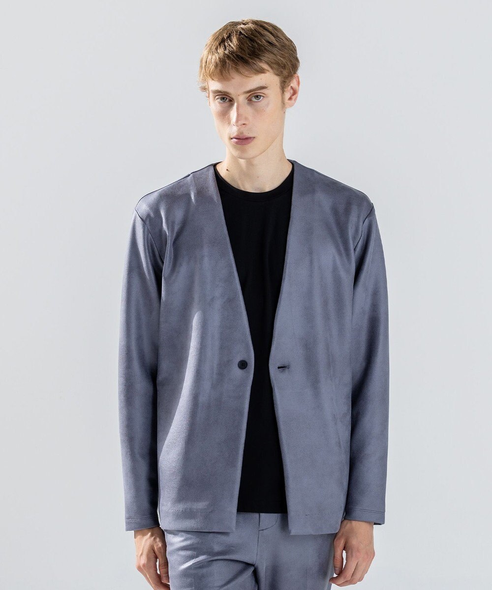 JOSEPH HOMME 新素材【ストレッチ/光沢感】レザーライクジャージー　カーディガン 