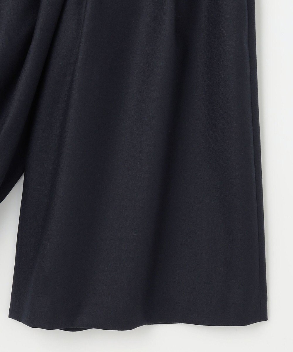 自由区 【洗える】ウォッシャブルウールサキソニーキュロット パンツ 