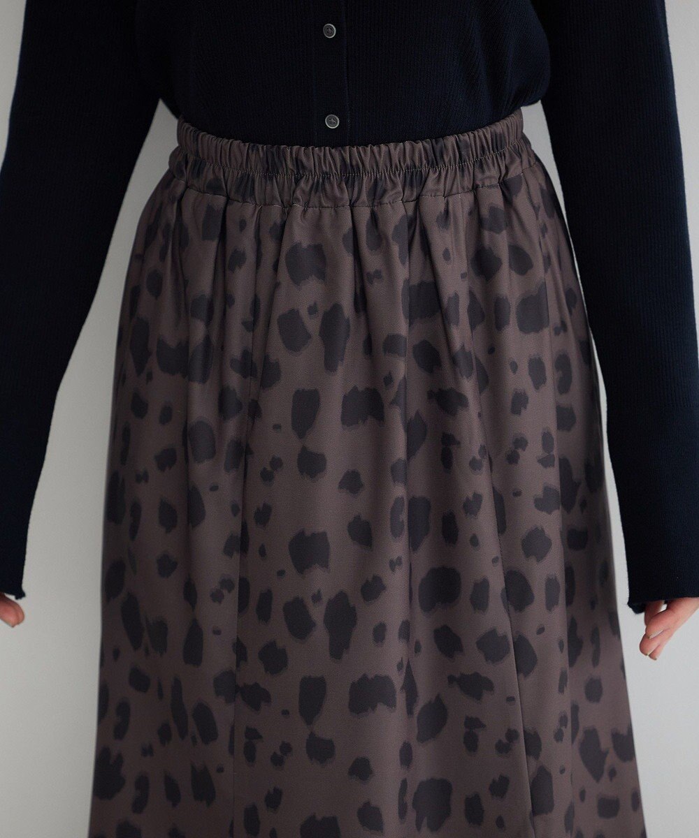 YECCA VECCA アニマル柄プリントマーメイドスカート 