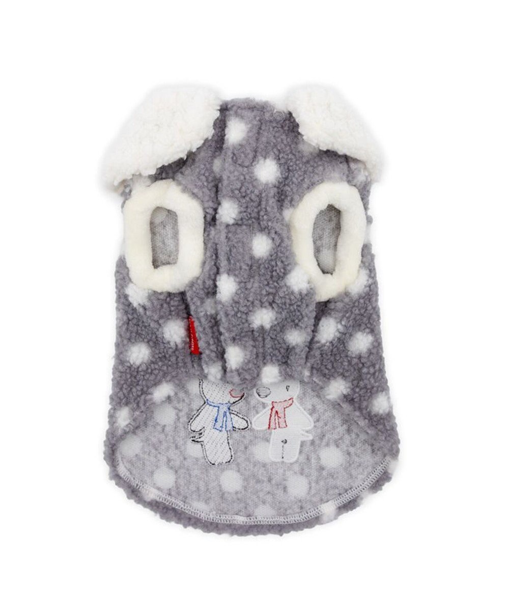 PET PARADISE リサとガスパール 水玉ボアベスト 小型犬 