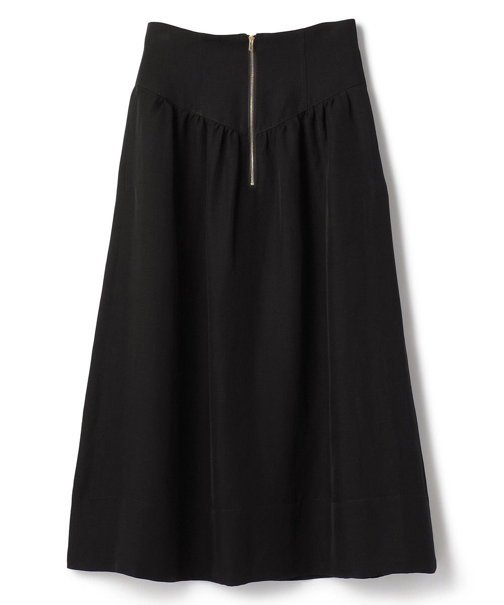 BEIGE， BERNARD / リネン混 ゴールドジップ ハイウエススカート 