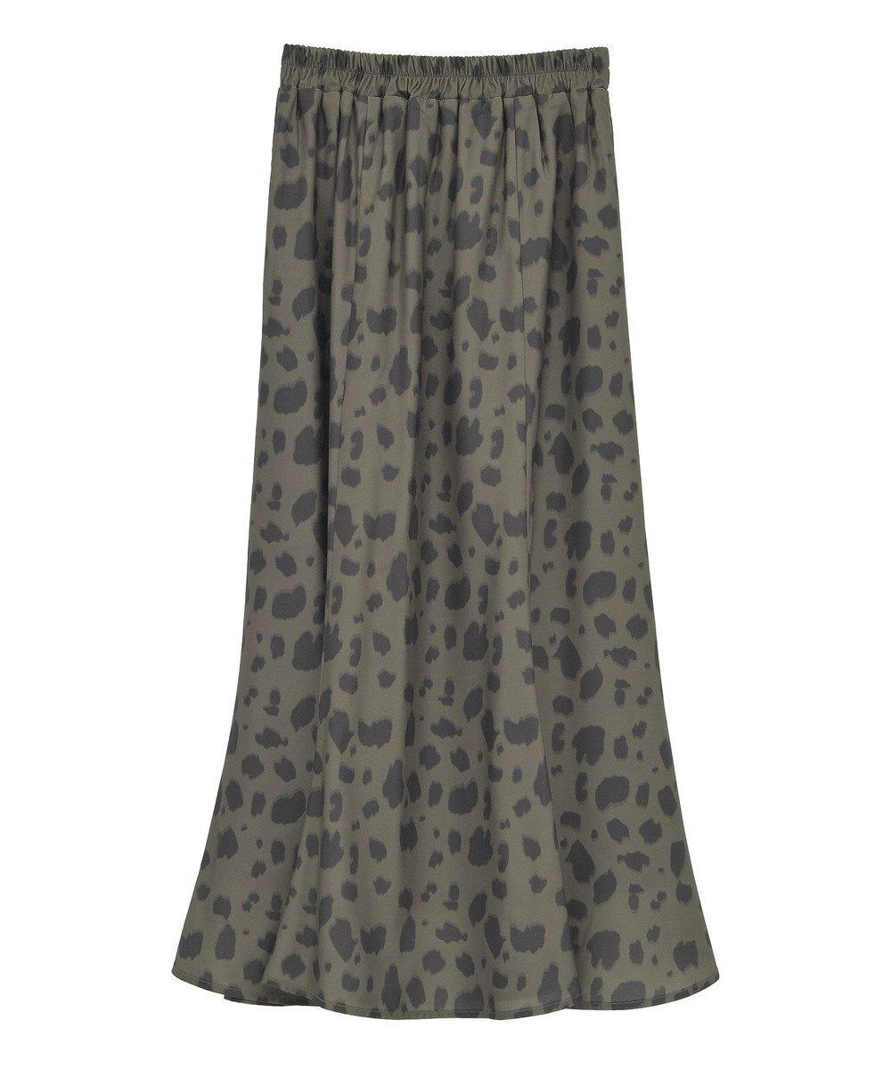 YECCA VECCA アニマル柄プリントマーメイドスカート 