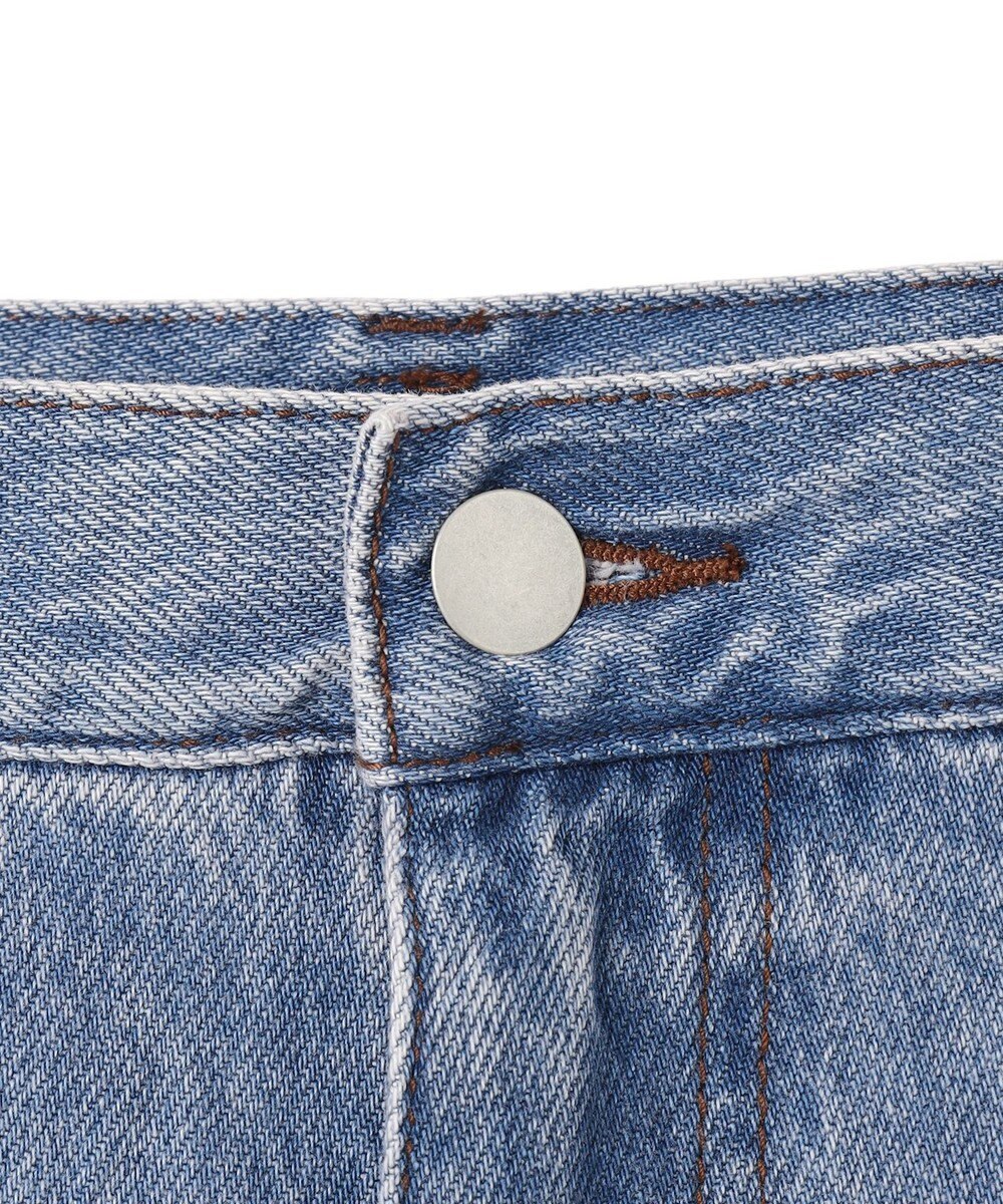 BEIGE， 【洗える・SPRiNG 3月号掲載】FICUS / デニムワイドストレートパンツ 