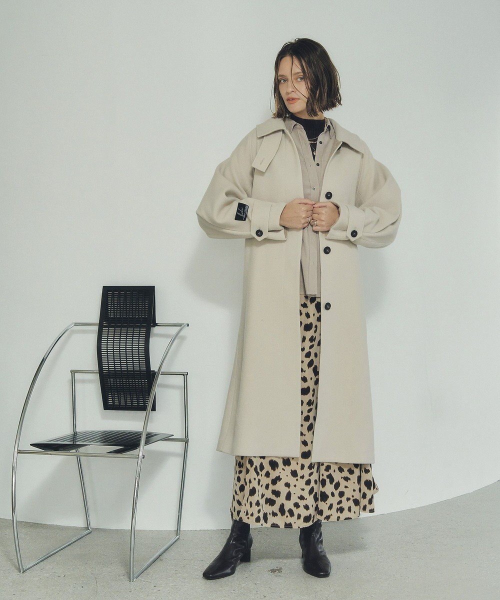 YECCA VECCA アニマル柄プリントマーメイドスカート 