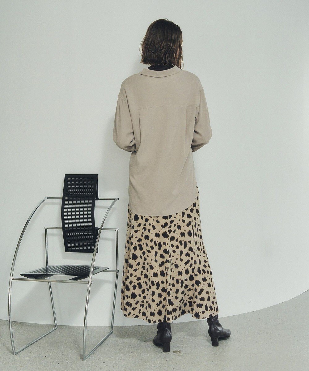 YECCA VECCA アニマル柄プリントマーメイドスカート 