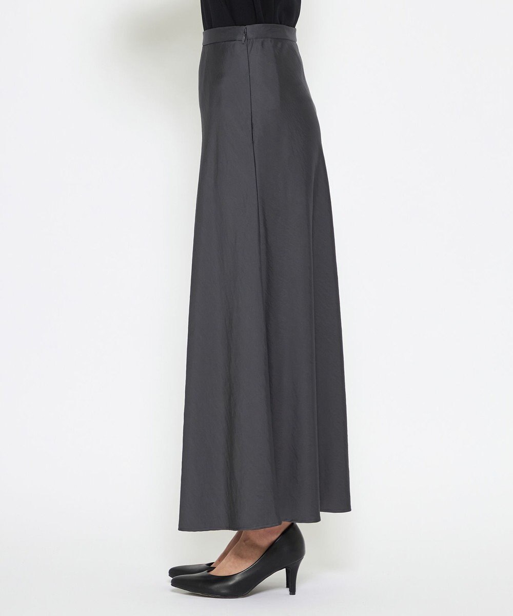 uncrave 【洗える】サテン フレアスカート（uncrave STANDARD） 