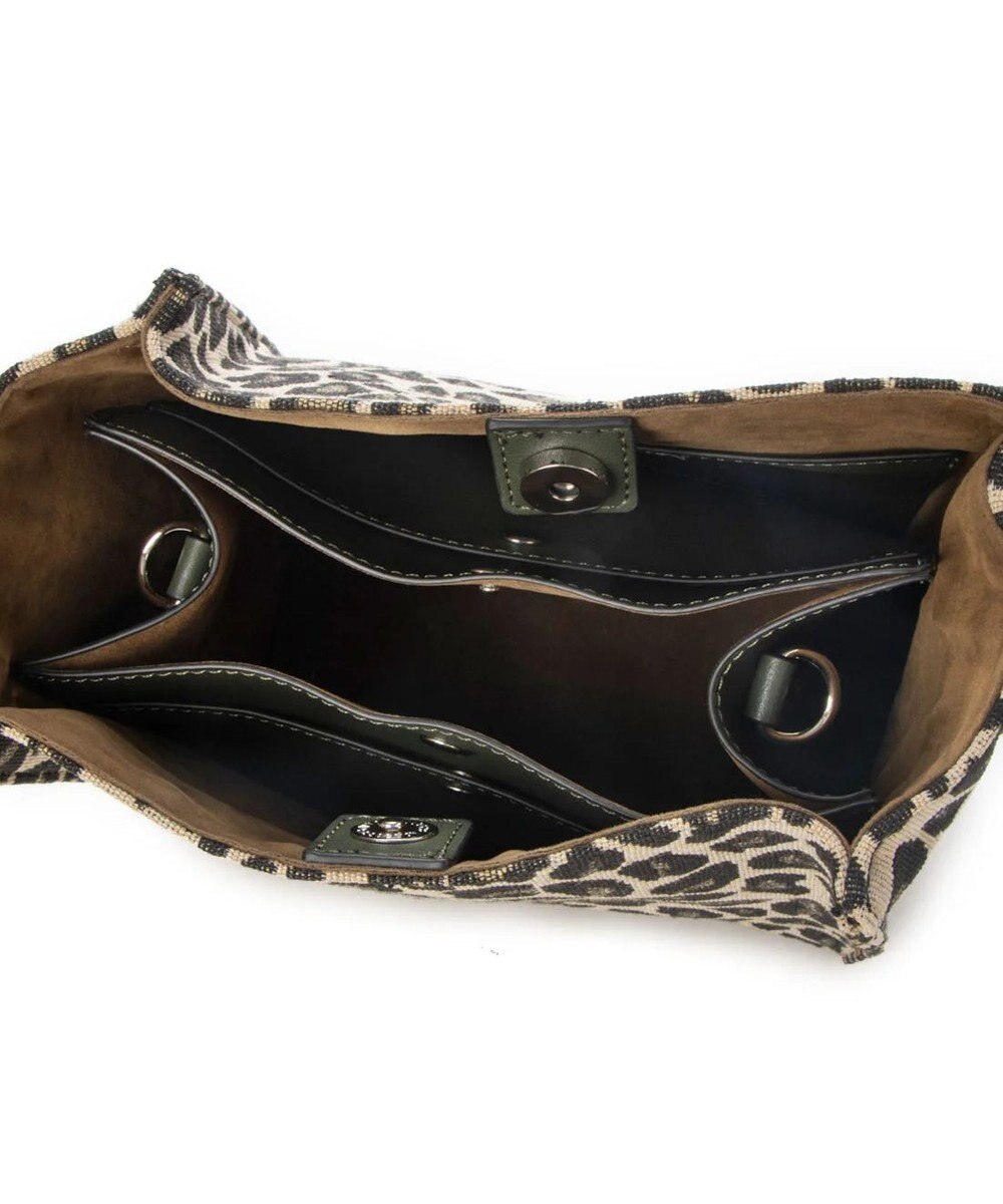 UNBILLION cachecache アニマル柄ヒネリハンドルインバッグセットトート 