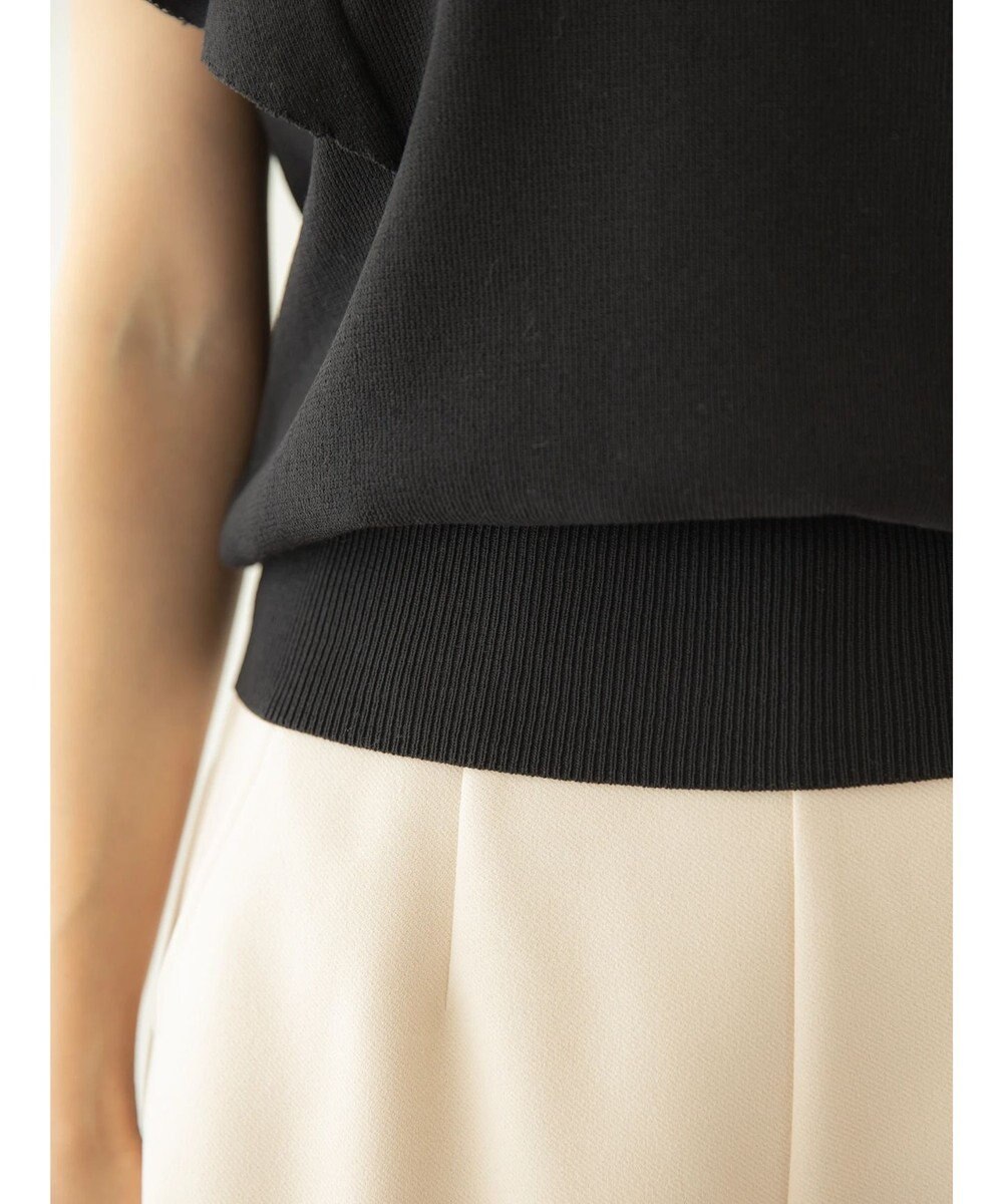 earth music&ecology レースドッキングフリルニットプルオーバー 