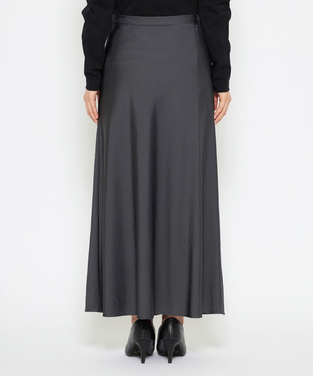 uncrave 【洗える】サテン フレアスカート（uncrave STANDARD） 