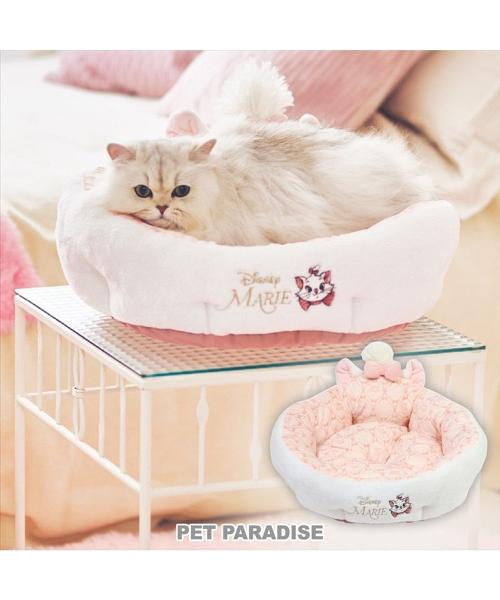 PET PARADISE ディズニー マリー 丸型 猫カドラー ホワイト