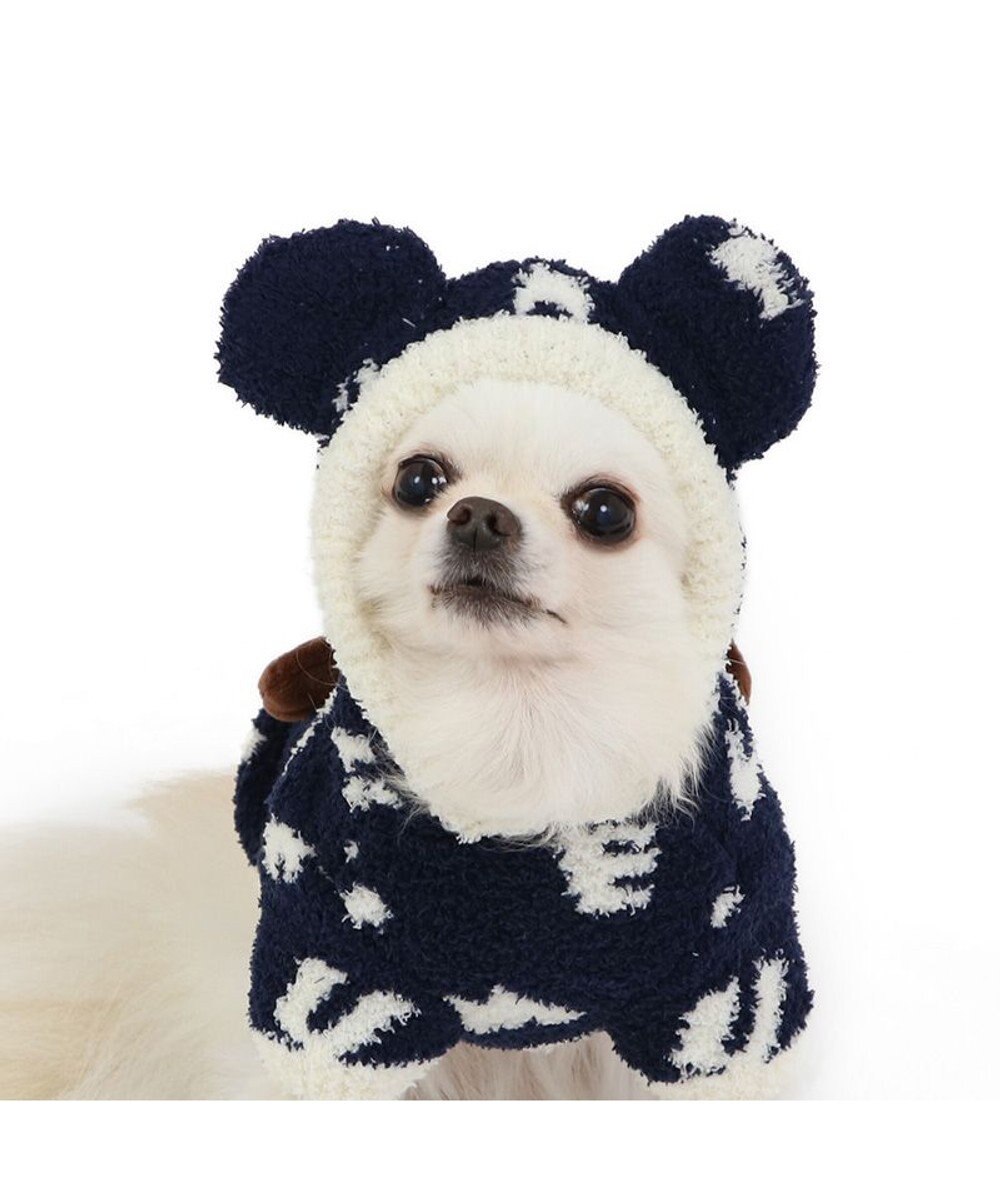 PET PARADISE ディズニー ミッキー 遠赤外線 ルームパーカー 《ロゴ柄》 小型犬 