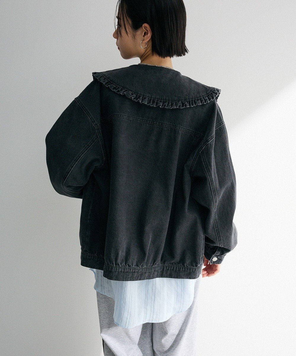 Green Parks ・ＤＯＵＢＬＥ　ＦＬＡＧＳ　フリルカラーＧジャン 