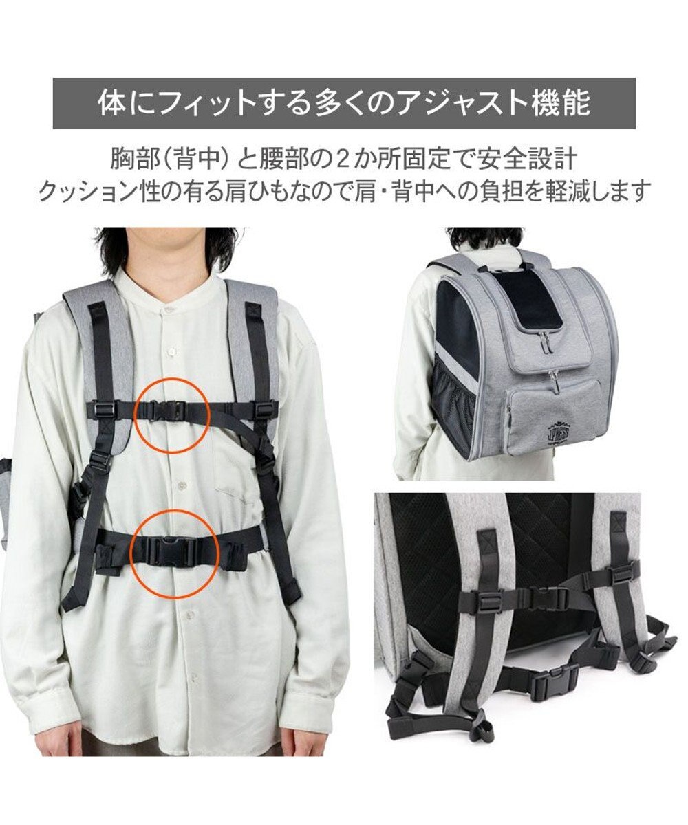 PET PARADISE J.PRESS 折り畳みリュック キャリー バッグ L 小型犬 