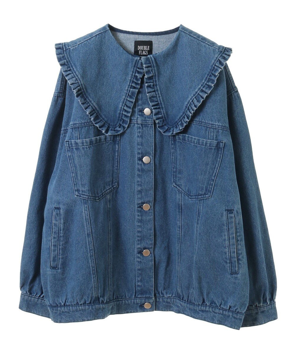 Green Parks ・ＤＯＵＢＬＥ　ＦＬＡＧＳ　フリルカラーＧジャン 