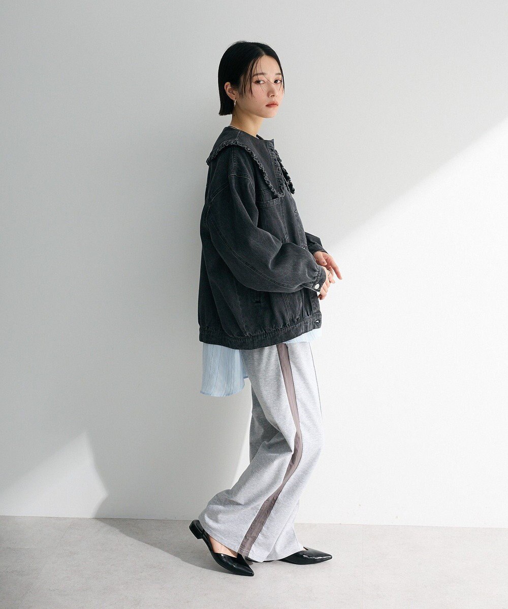 Green Parks ・ＤＯＵＢＬＥ　ＦＬＡＧＳ　フリルカラーＧジャン 