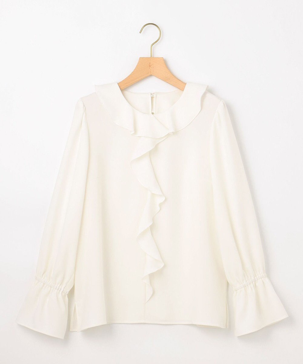 組曲 L ラッフルデシン ブラウス 