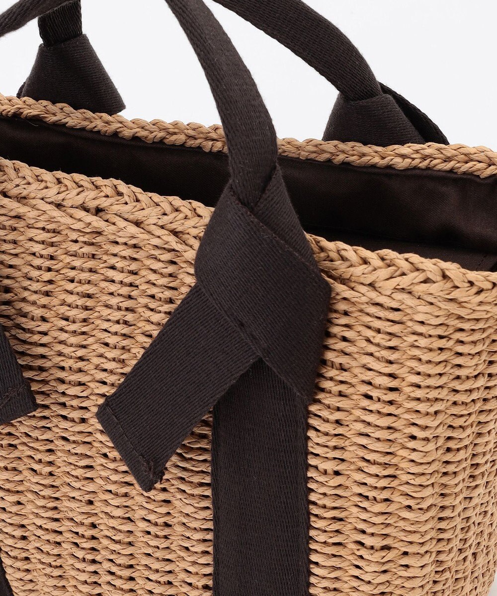 LA BAGAGERIE 【MONICA】リボンハンドル2WAYかごバッグ 