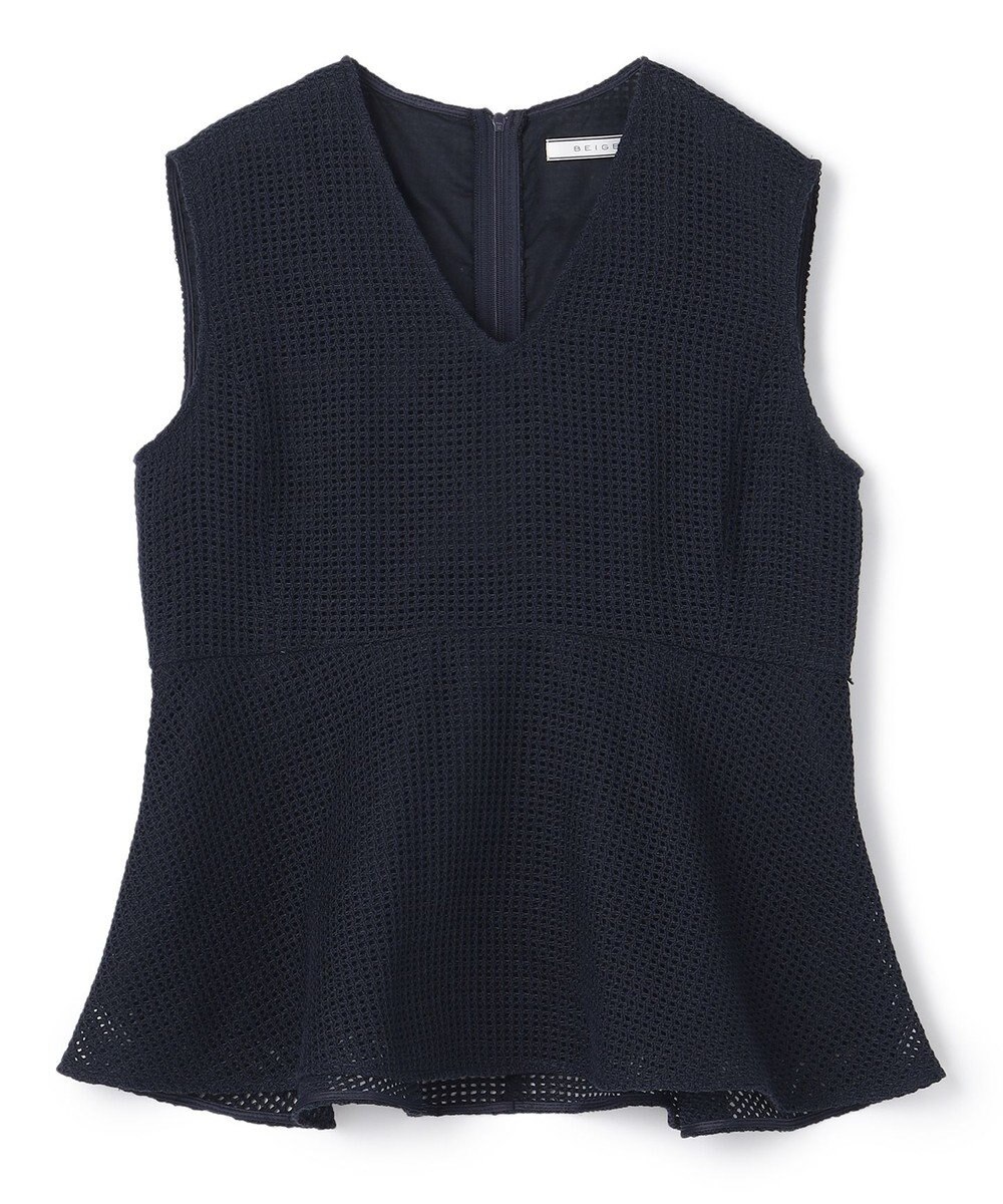 BEIGE， 【S-size】PINE / ペプラムブラウス 