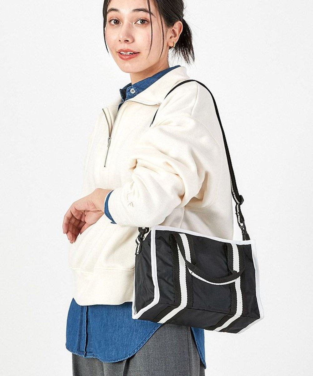 LeSportsac SM TOP HANDLE TOTE/スペクテイターブラック スペクテイターブラック