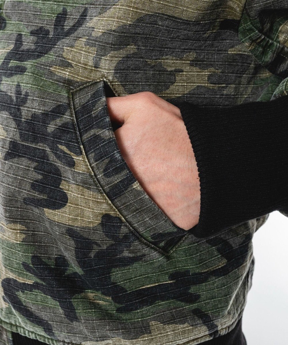 WEGO 【ユニセックス着用ITEM】リップストップフードブルゾン 