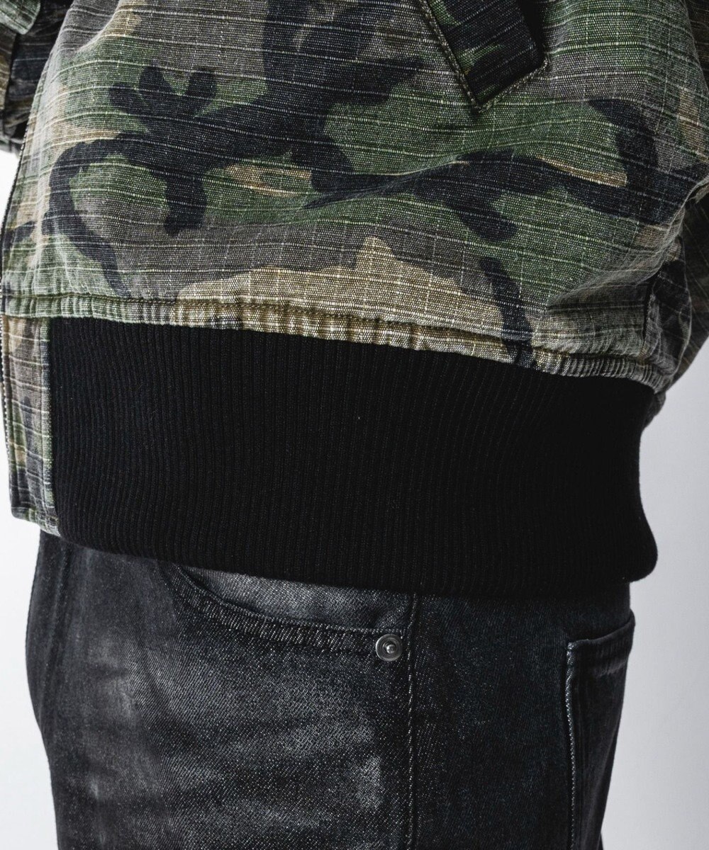 WEGO 【ユニセックス着用ITEM】リップストップフードブルゾン 