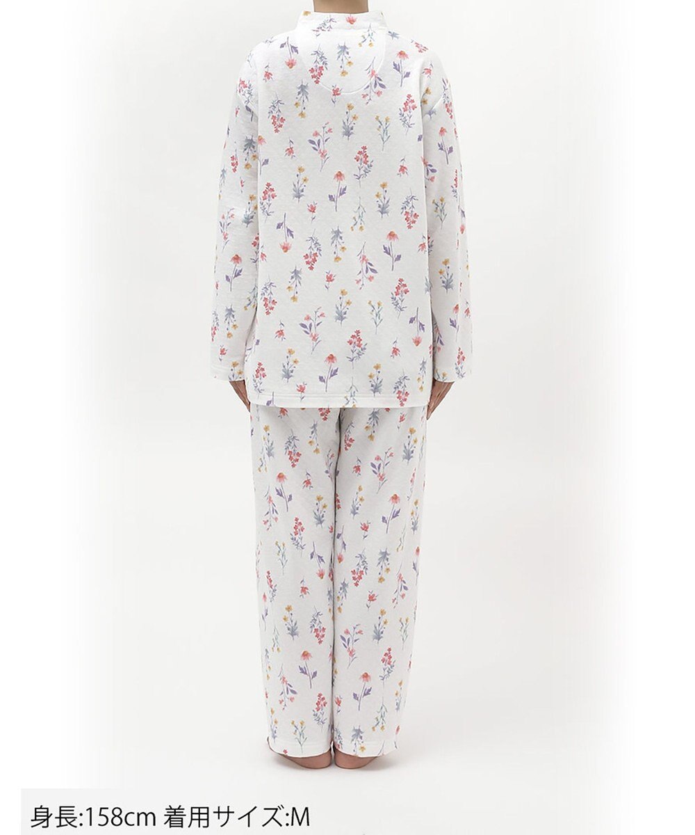 Wing パジャマ 綿混(本体) あったか 冬 長袖 長ズボン レディース EP6021 ウイング／ワコール 