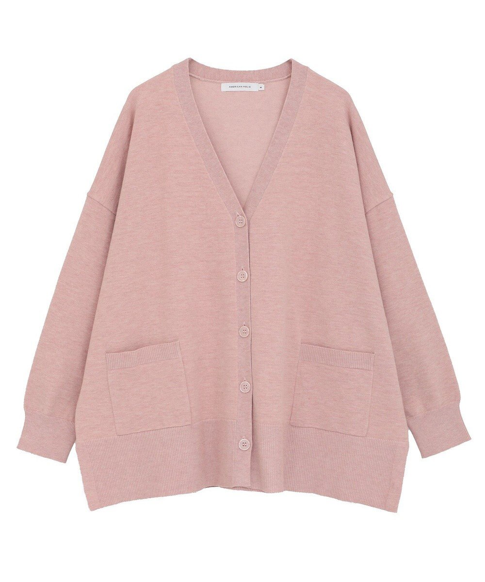 AMERICAN HOLIC バイパチVネックルーズカーディガン 