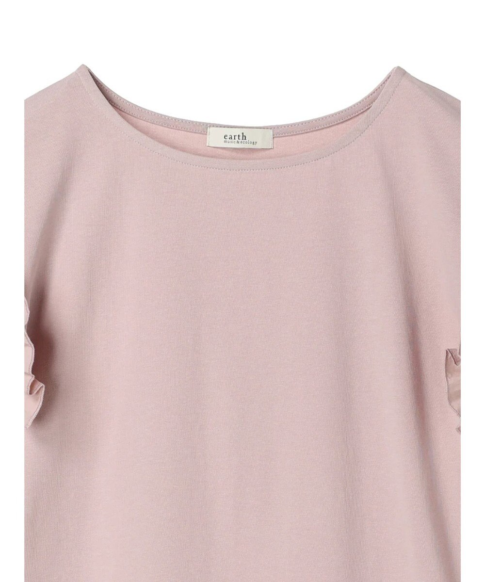 earth music&ecology フリルスリーブカットソー 