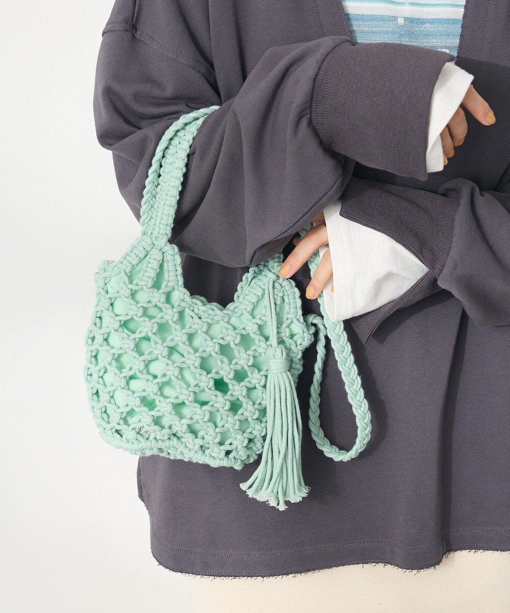 CRAFT STANDARD BOUTIQUE 別注/maison vert マクラメ手編みショルダーバッグ 