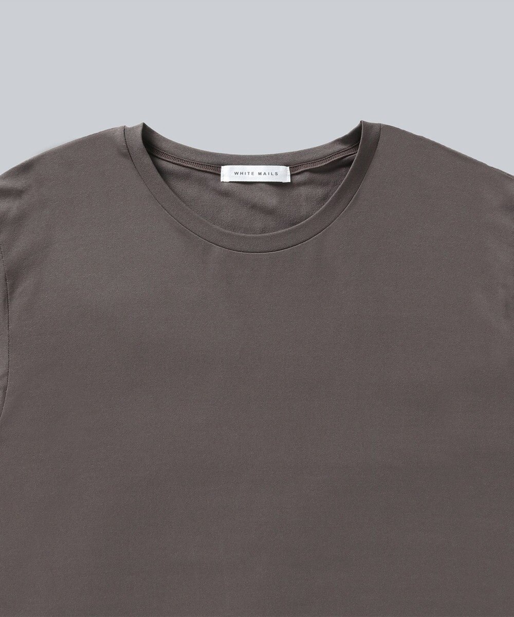 WHITE MAILS 【UNISEX】SPANDEX PAPER JERSEY CREW NECK Tシャツ 