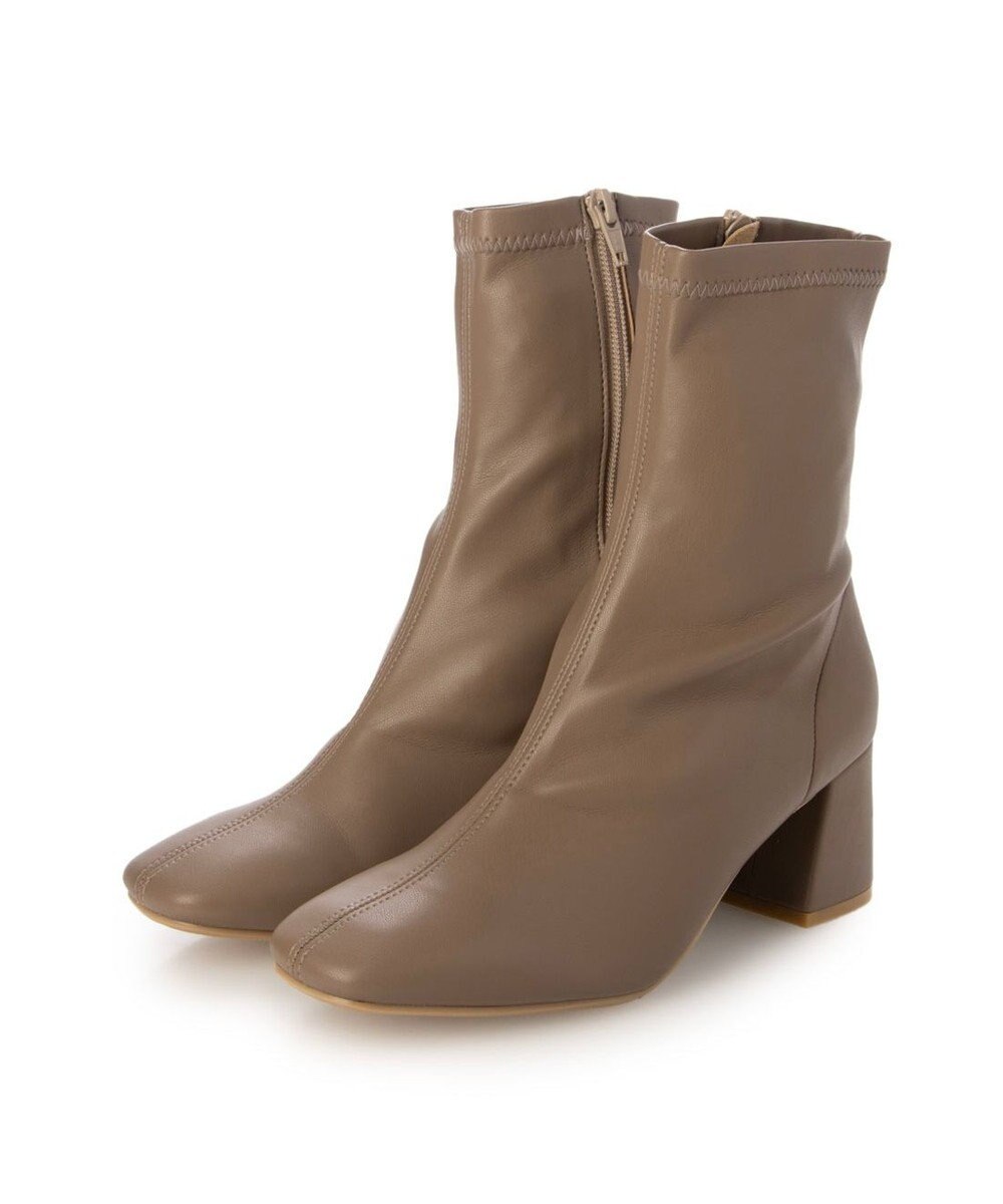 MODE ET JACOMO <carino>【レイン対応】ストレッチヒールブーツ （ブラック） 