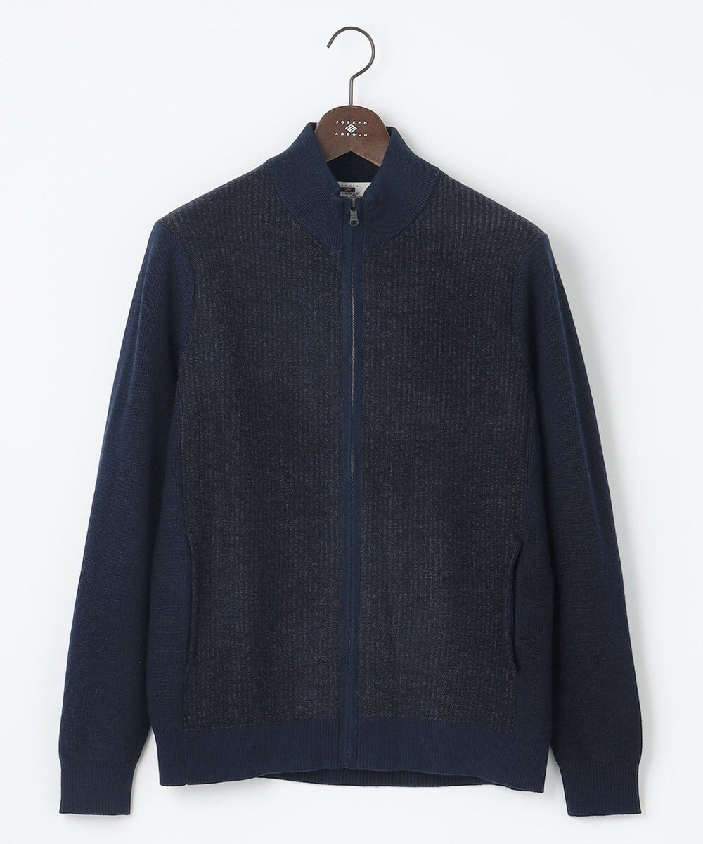 JOSEPH ABBOUD 【軽量/イージーケア】 KARL KARLジップ ニット ブルゾン 