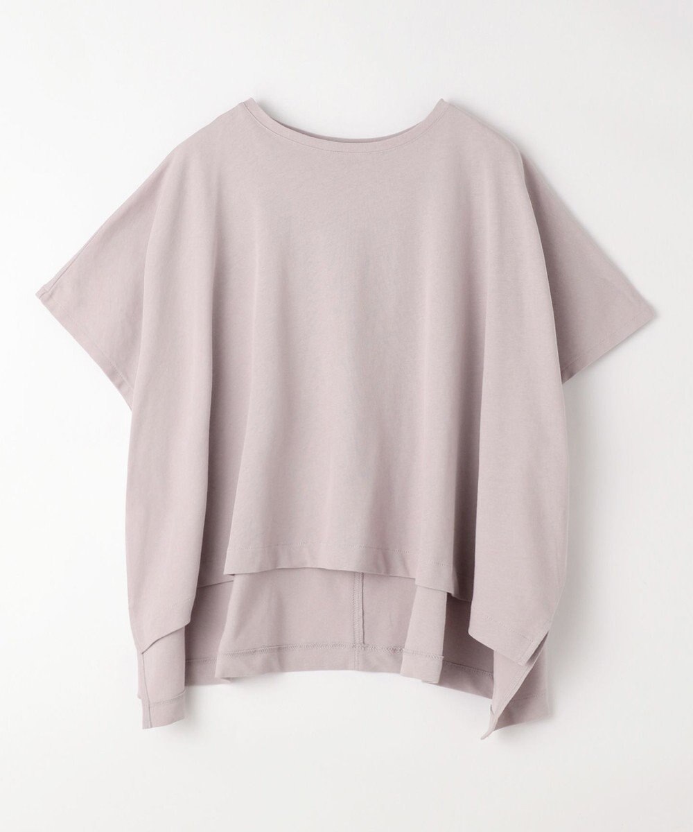 ANY ハイツイストコットンポンチョ風Tシャツ 