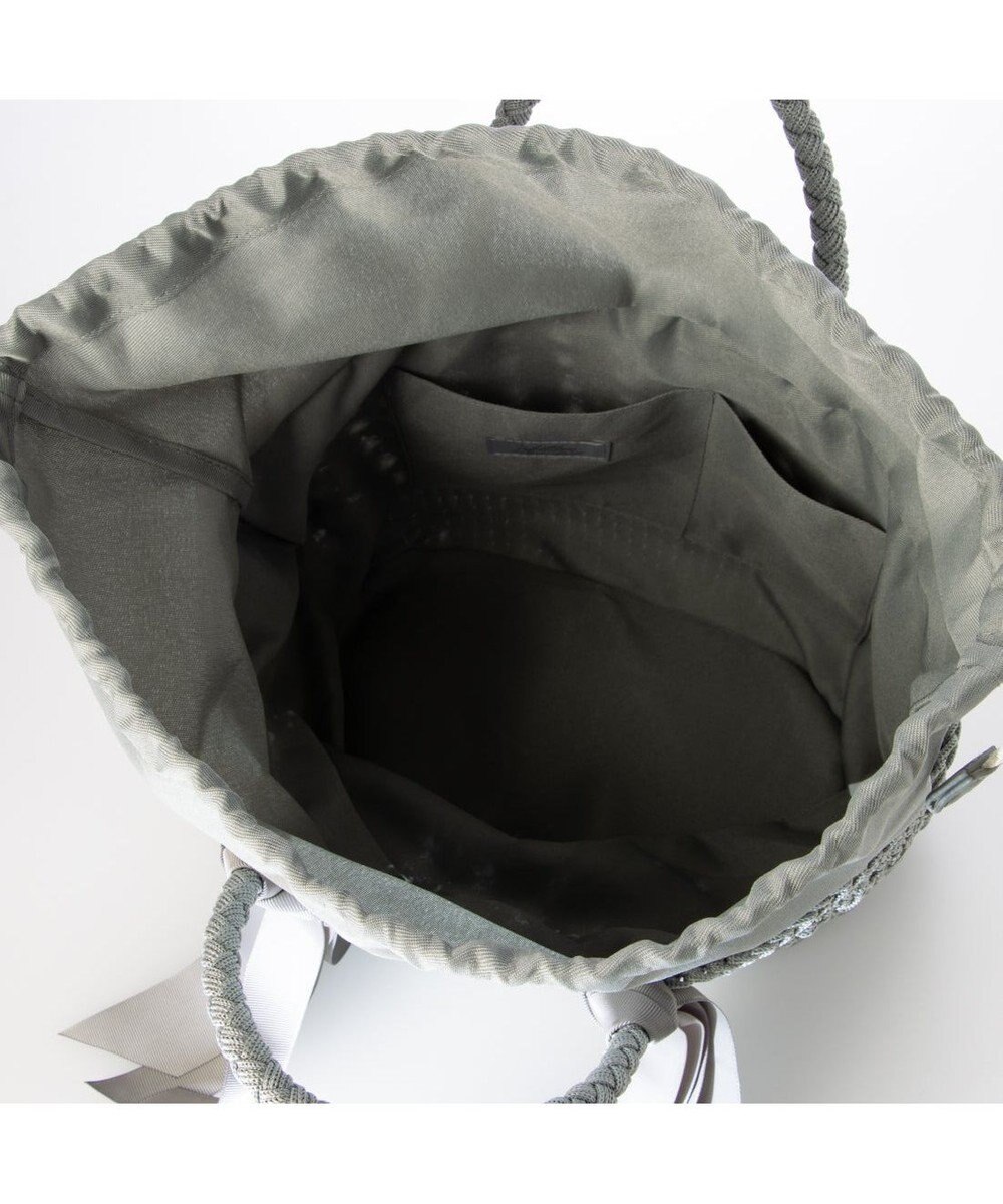 UNBILLION カシュカシュ cachecache / 下がりグログラン柄編みトート カゴバッグ 