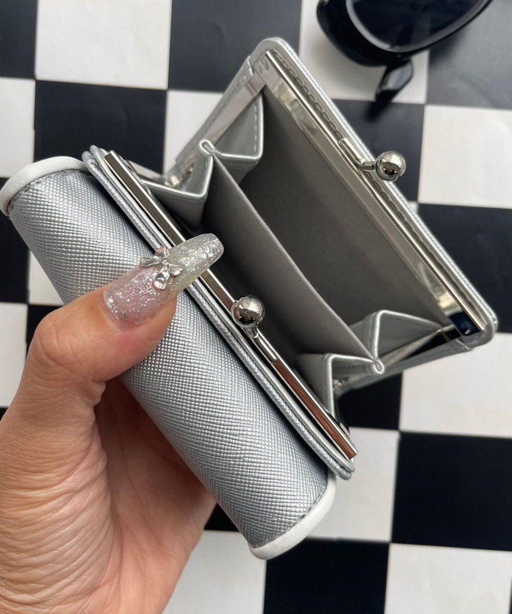 WEGO パイピングガマ口ウォレット 