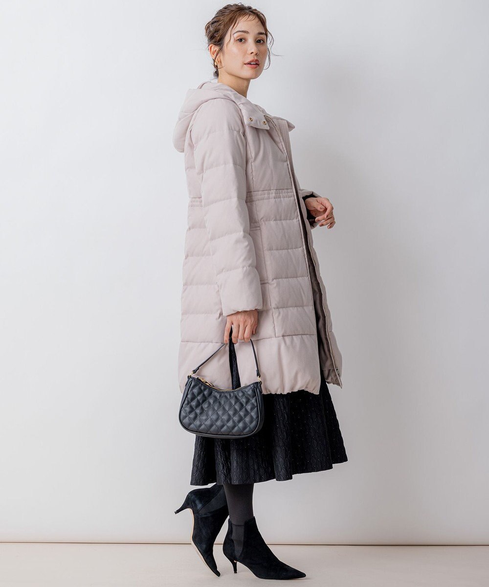 組曲 【洗える】ライトタフタロングダウン 