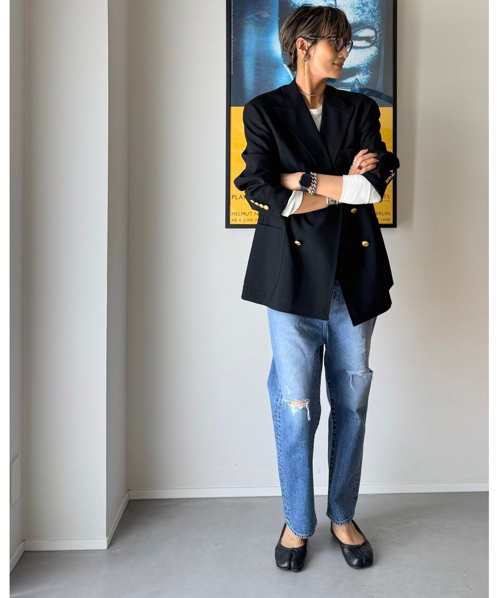 woadblue <坪田あさみさんコラボ＞SALUU STRAIGHT ANKLE 