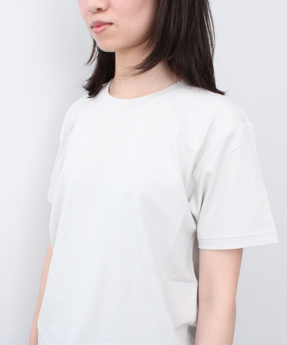 WHITE MAILS 【UNISEX】SPANDEX PAPER JERSEY CREW NECK Tシャツ 