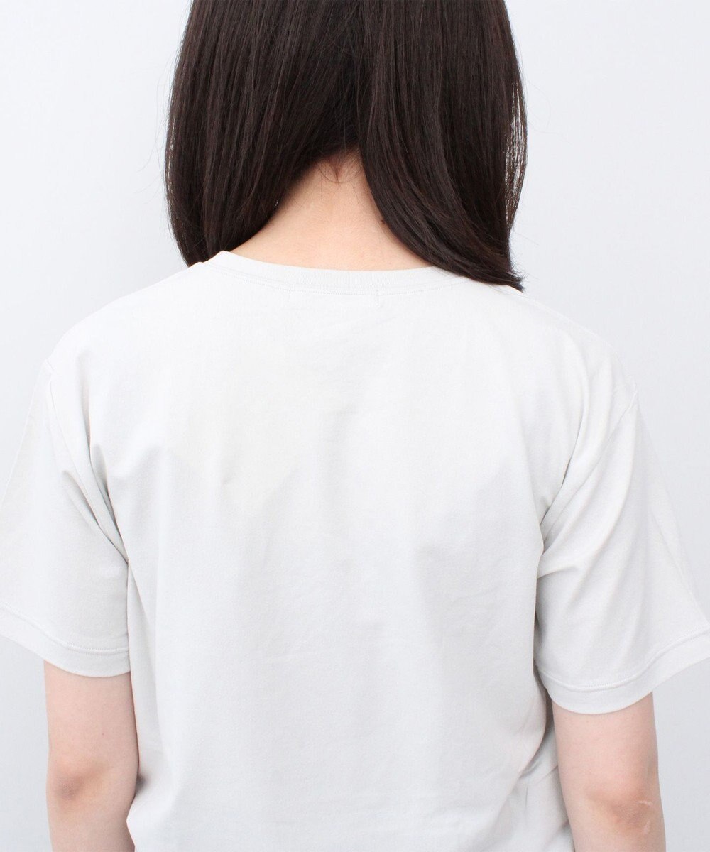 WHITE MAILS 【UNISEX】SPANDEX PAPER JERSEY CREW NECK Tシャツ 