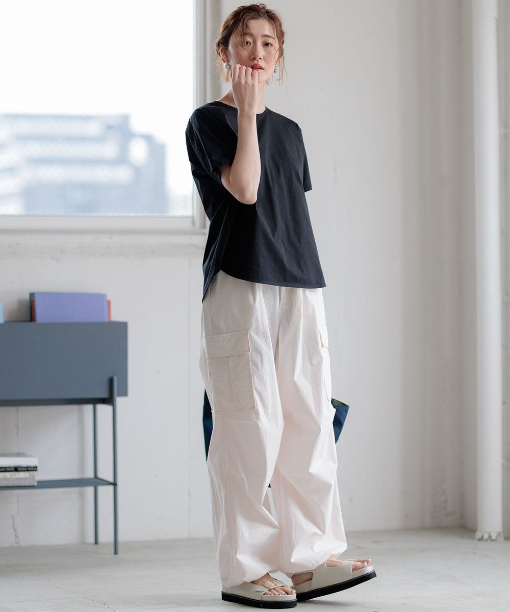 23区 【洗える】ALBINIコーコラン シャツテール Tシャツ 