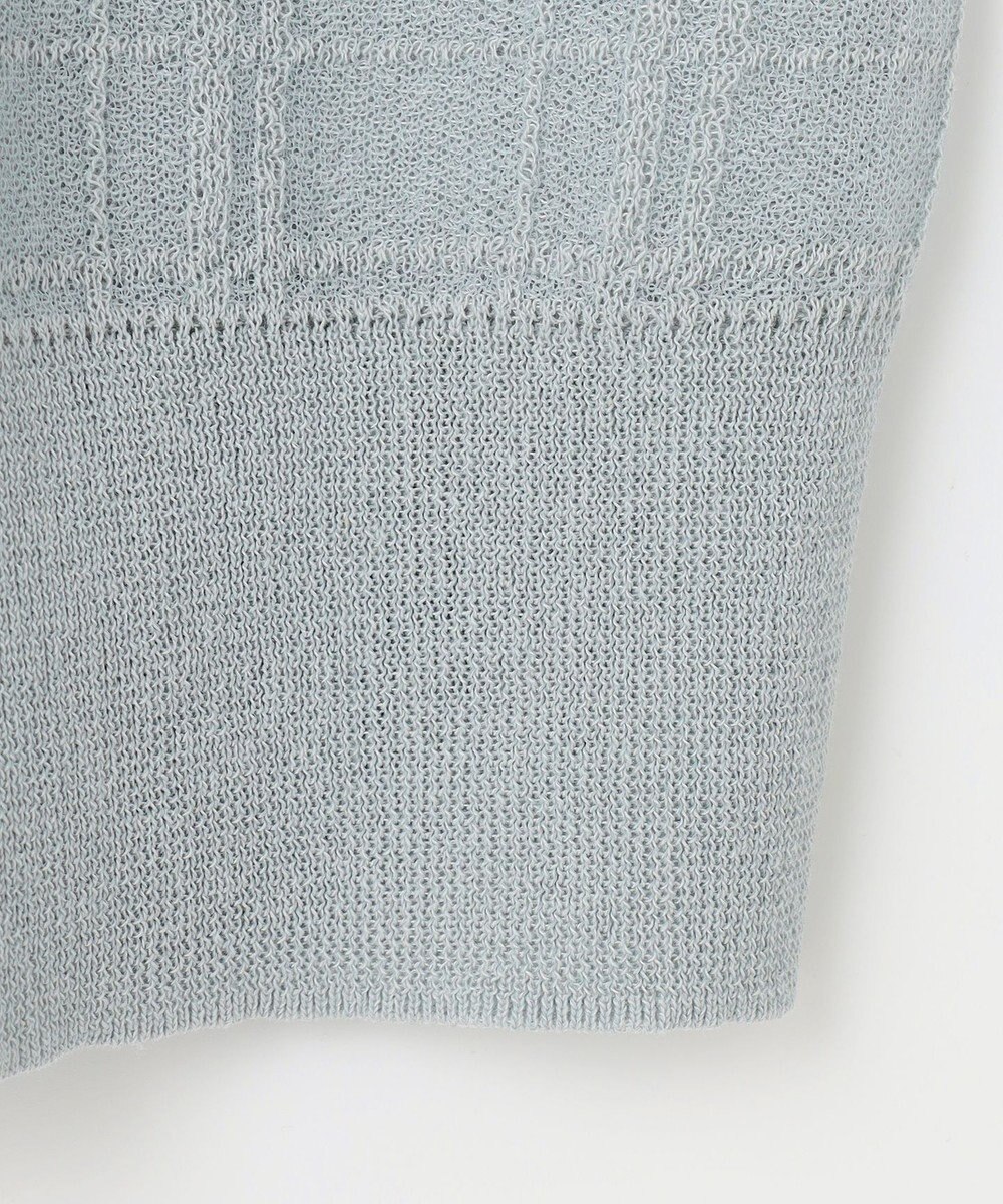 J.PRESS LADIES L 【洗える】SHEER JACQUARD ニット ブルゾン 